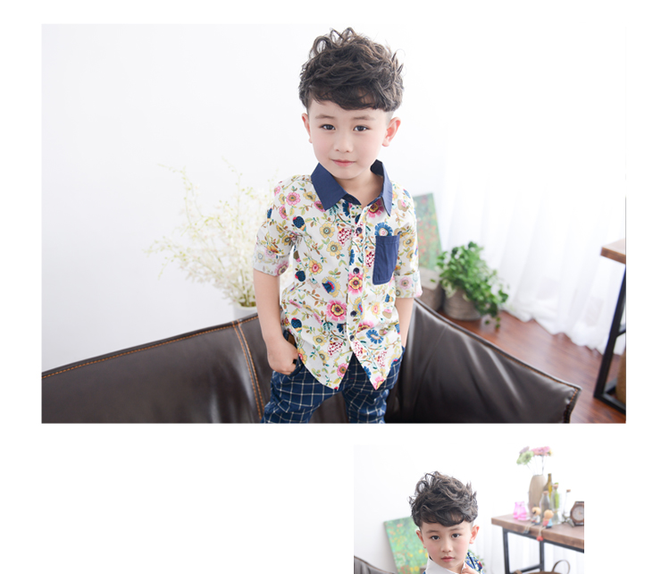 Chemise garcon à manche longue - Ref 2082550 Image 31