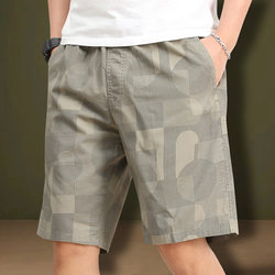 Kangaroo New Pure Cotton Shorts Men's Summer Thin Casual Five-Point Shorts Men's Mid-Length Pants Trendy Loose Fit