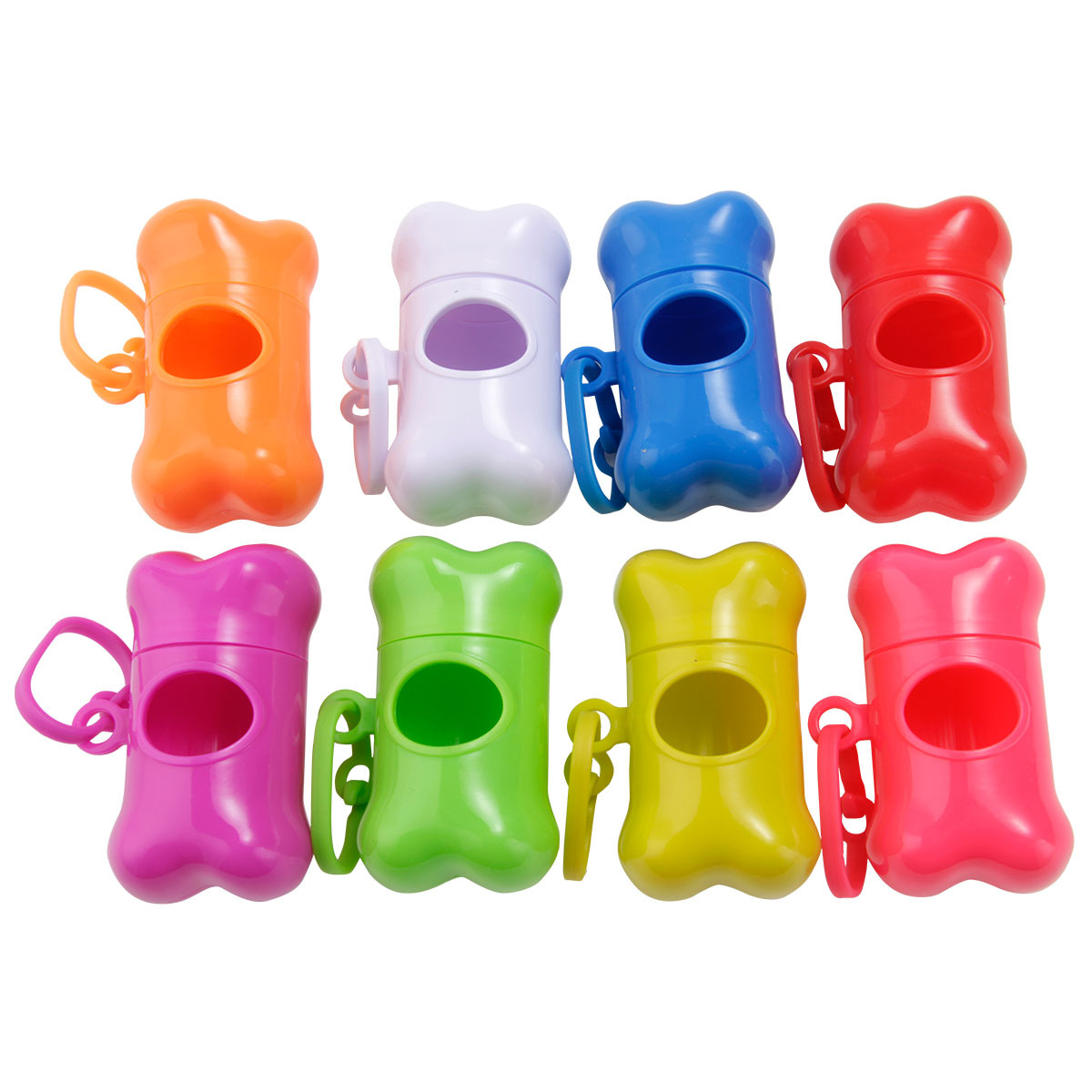 Pet bone garbage bag box dispenser bone pick up poop bag factory direct sale can print