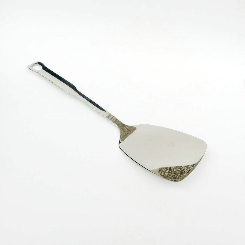 Export quality stainless steel spatula for stir-fry with a single thick kitchen spatula for home use for frying eggs and steak