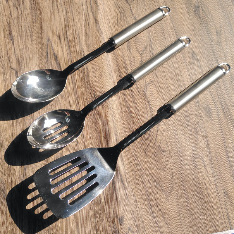 Export quality stainless steel soup spoonScray shovel kitchenware set housecafeterial restaurant public spoon