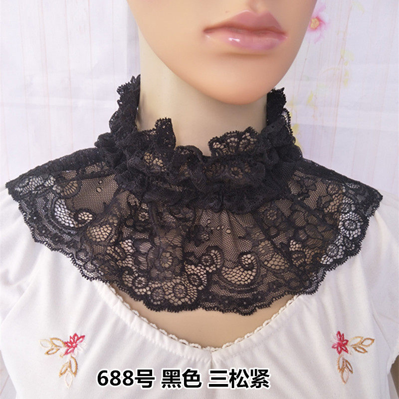 New high collar high collar fake collar children black fake collar scarf collar lace fake collar fashion girlfriends temperament