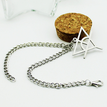 Hua Chenyu Hua Hua Mars logo titanium steel tag bracelet