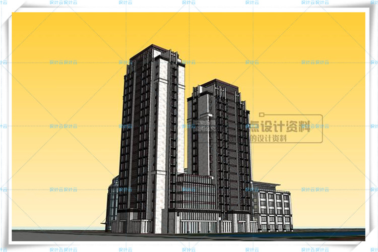 TU00825欧式新古典商业街区综合体cad施工图+su+文本-10