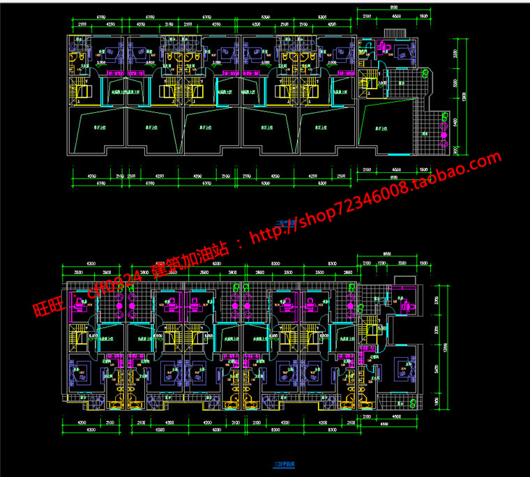 NO00639 cad平立剖su模型效果图3dmax欧式联排别墅多方案建筑-7