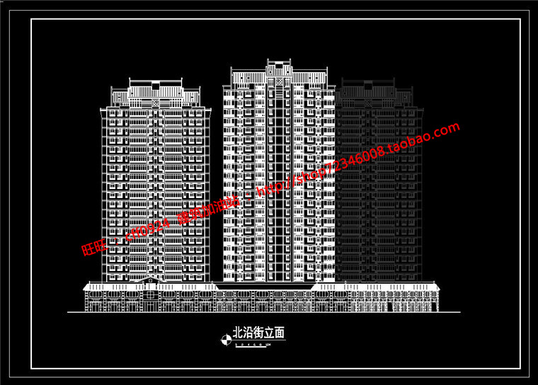 NO01074规划设计方案总图平立剖住宅户型cad图纸效果-15