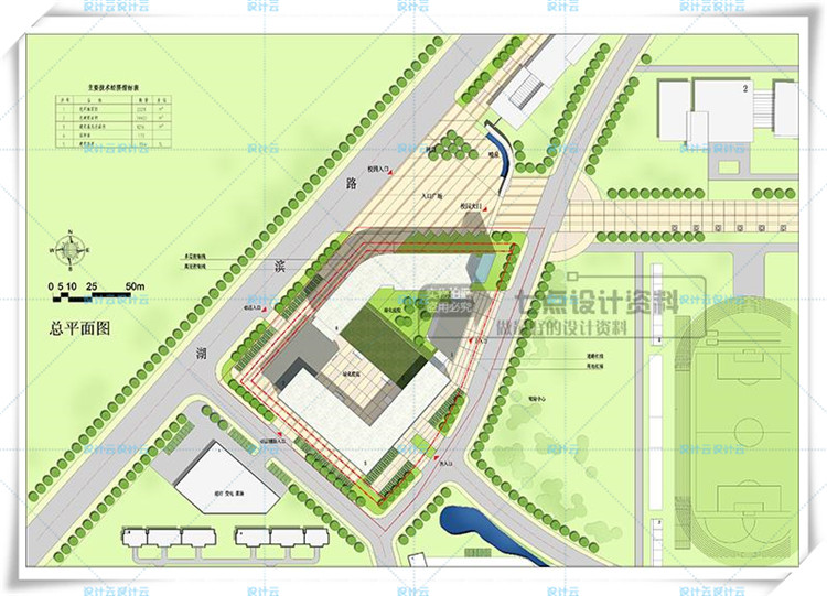 TU00826学校办公建筑科研中心技术方案设计文本+cad+su-5