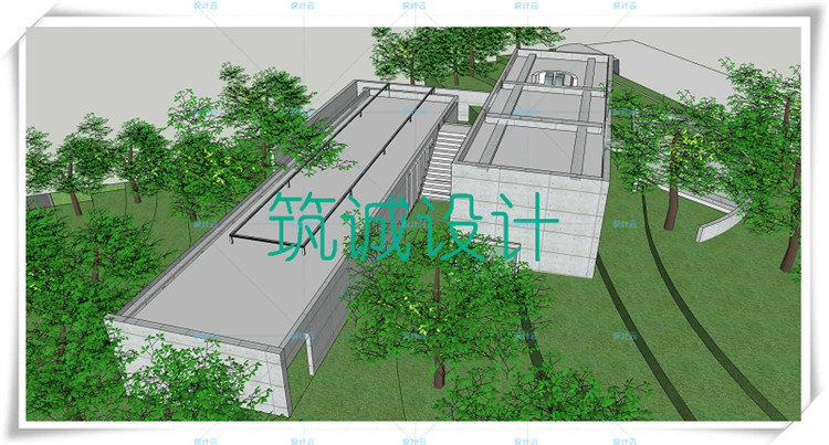 TU00027道格拉斯住宅 SU+CAD+PPT 理查德middot;迈耶大师作品-2