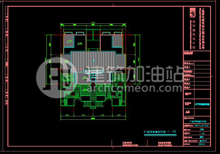 JZ024双拼别墅全套方案 Su模型 双拼别墅cad图纸 施工图-14