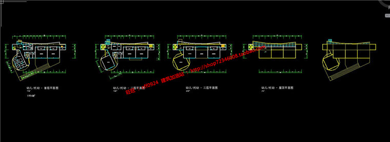 NO01884小区规划建筑方案设计cad图纸平面户型文本效果图-31