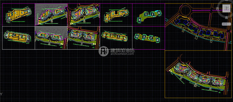 JZ077办公写字楼区项目设计 su模型 cad图纸 效果图-39