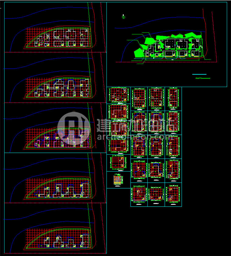 JZ070贵广办公园区设计 办公楼cad图纸SU模型 效果图-10