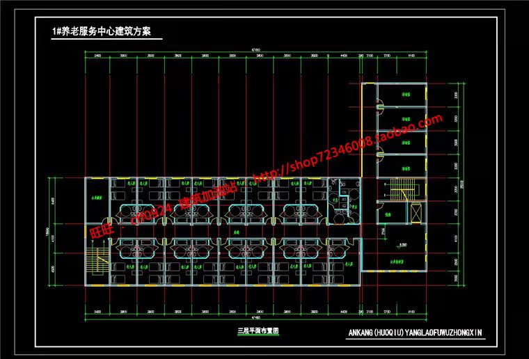 NO01396养老院敬老院老年活动中心设计su模型cad图纸psd分析-18