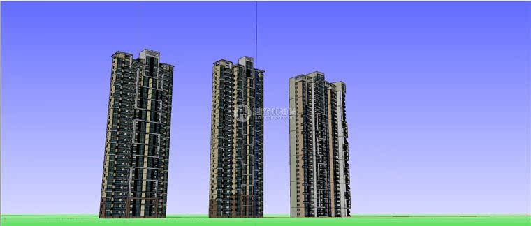 JZ273住宅小区 单体住宅全套建带SU模型/草图大师模型+cad图...-5