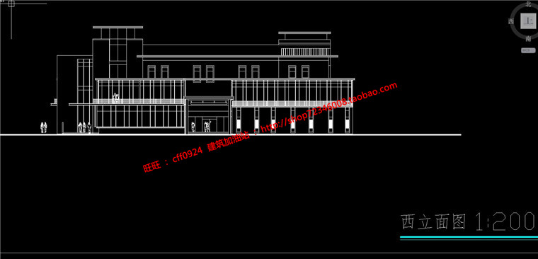 NO01723新古典会所景观建筑设计图纸cad效果图su模型-19