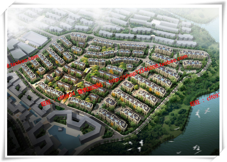 JZ306二期住宅法式欧式简欧多层cad平立面总图+su+效果图-1