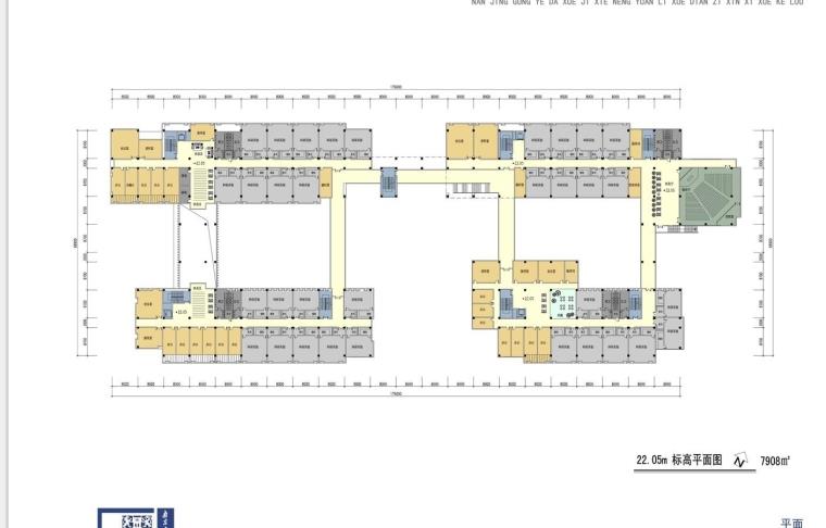 DB03373南京工业大学行政楼教学楼图书馆CAD、SU模型-11