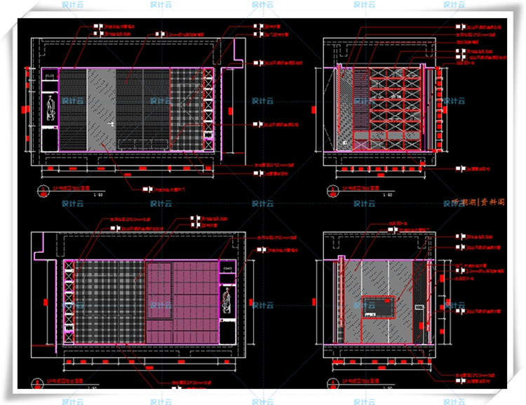 TU01173李玮珉三亚海棠湾四季酒店C型别墅样板间cad+效果图-19