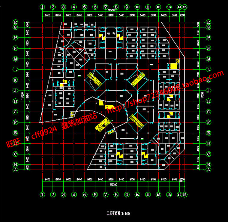 NO00514cad平面图+su模型+效果图商业百货超市购物中心商场建...-15