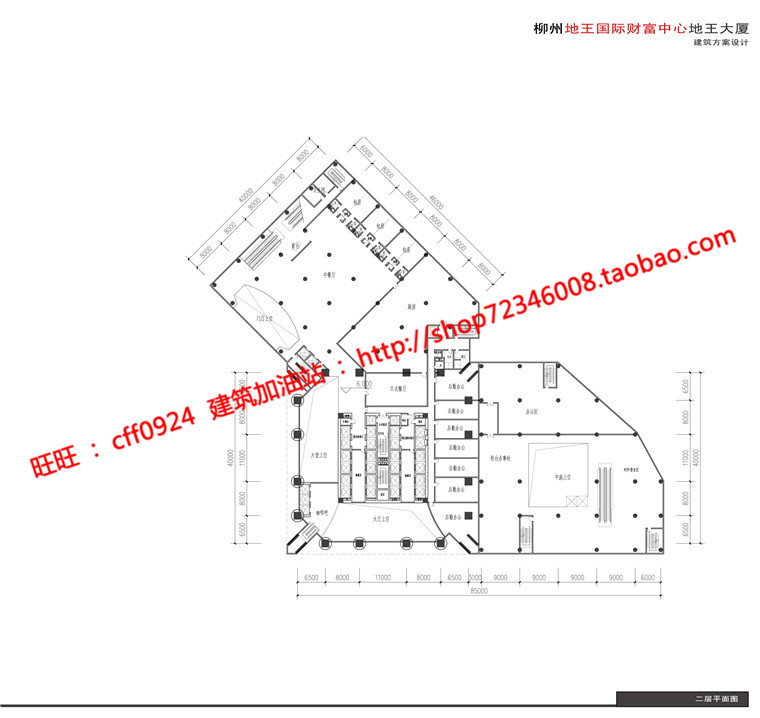 NO01207办公楼设计精选中标项目cad图纸su模型效果图文本-7