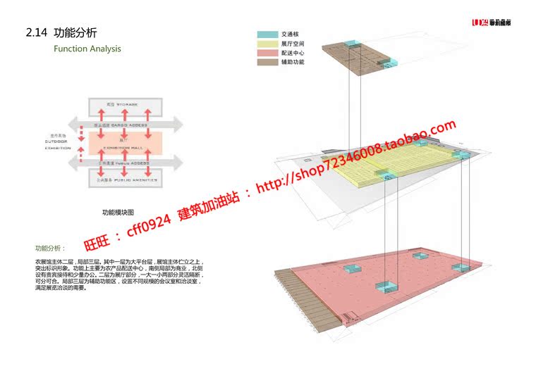 NO00629cad图纸+效果图+文本农产品物流中心展示馆/展览馆建...-12