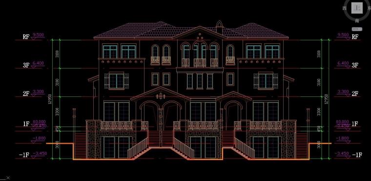 DB03394地中海风格联排别墅合院别墅商业街设计文本CAD+SU模型-29