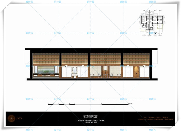 TU01067九寨沟丽丝卡尔顿酒店别墅样板房施工图+物料表+效...-4