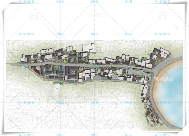 TU00037商业步行街SU+CAD+文本排版/综合体广场商场规划建筑...-5