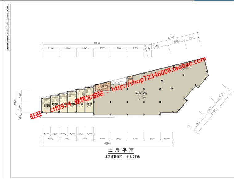 NO00451cad总图平面图纸效果图方案文本古镇商业街改造建筑...-20