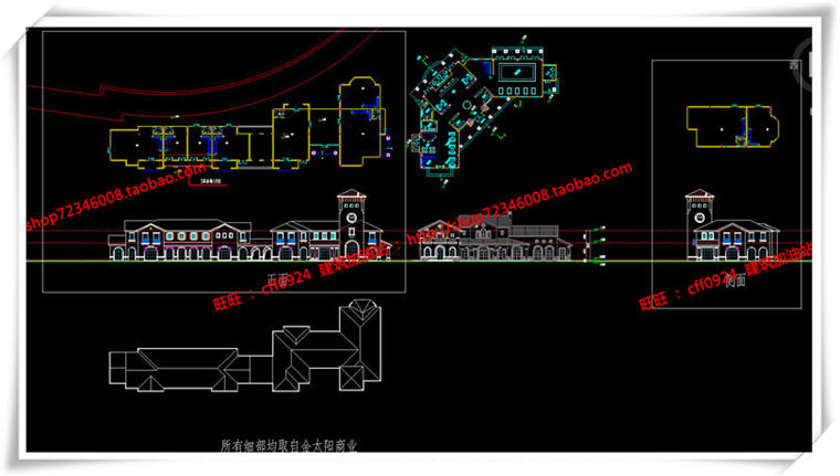 JZ195欧式商业街/步行街建筑方案SU模型/效果图/3DMAX-6