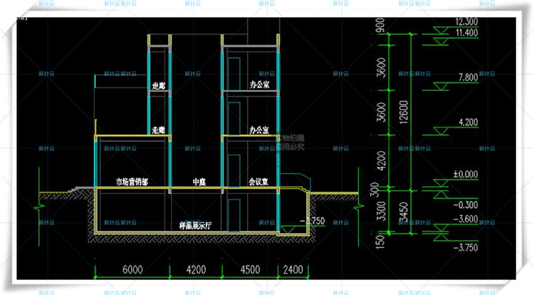 TU00830办公商务创意产业园su+cad+效果图/现代多高层建筑方...-23