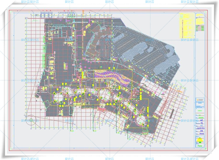 TU01126青岛华润中心万象城CAD施工图+设计方案PPT+物料-8