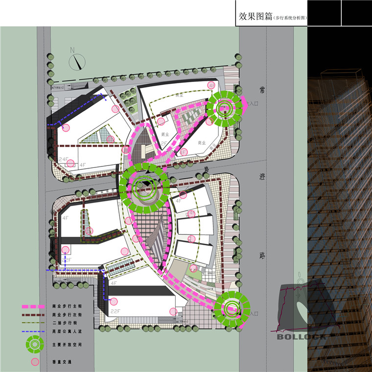 NO00904时代广场办公楼设计套图文本+效果图+cad平面图纸-9