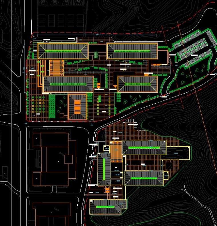 DB03373南京工业大学行政楼教学楼图书馆CAD、SU模型-13