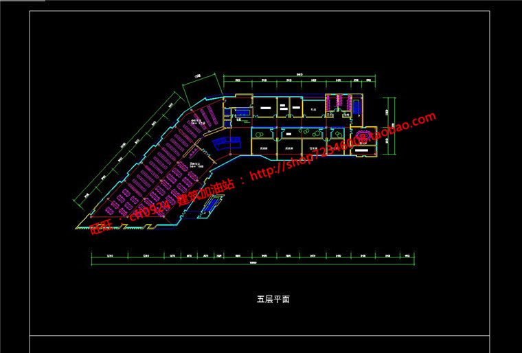 NO01277现代图书馆建筑方案设计多层教育建筑cad图纸效果图s...-33