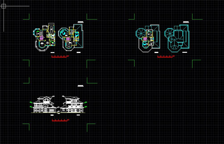 NO00899800平方米别墅建筑设计文本+效果图+cad(总图平立剖)-11