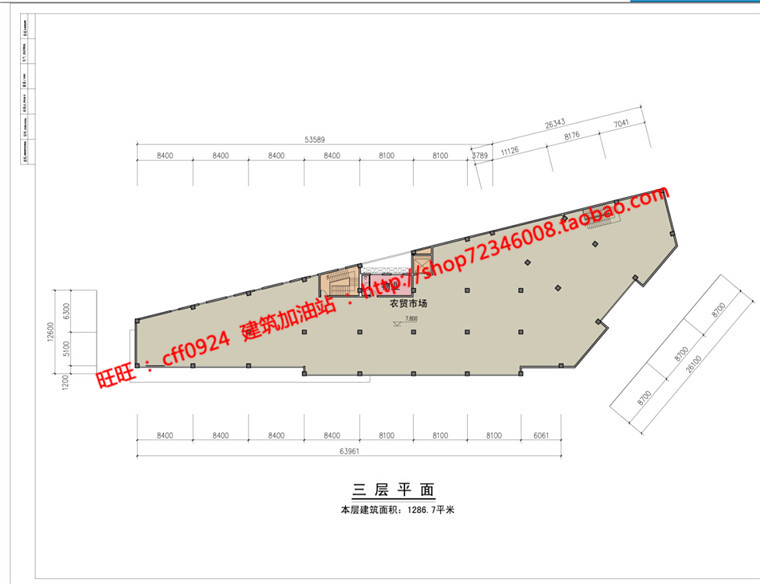 NO00451cad总图平面图纸效果图方案文本古镇商业街改造建筑...-22