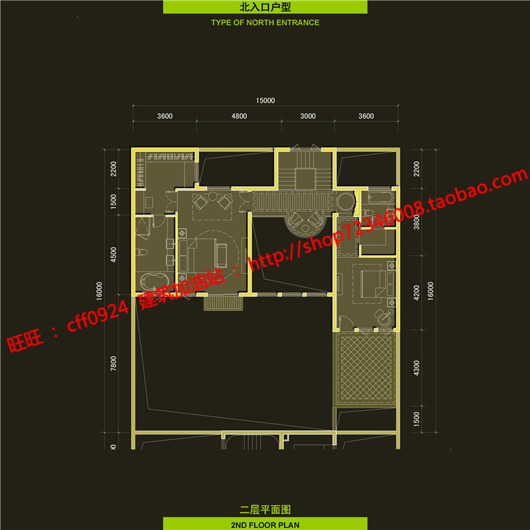 NO01079绿地别墅群居住建筑中式风格建筑su模型+cad图纸+ppt文本-8