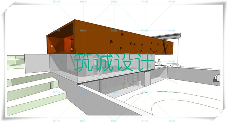 TU00023波尔多住宅 SU+CAD+PPT 雷姆middot;库哈斯 大师作品-3