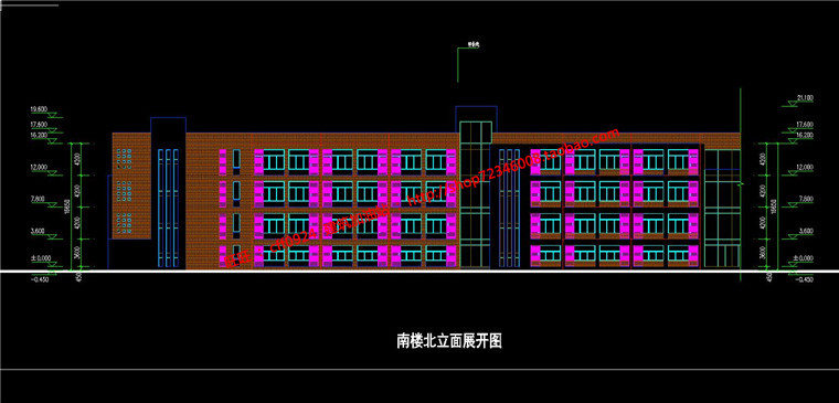 NO0135540班小学建筑方案设计cad总图平立面su模型-19