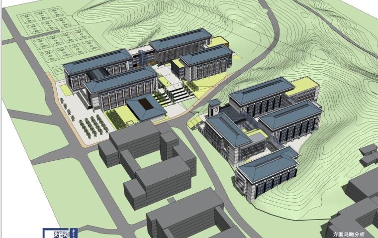 DB03373南京工业大学行政楼教学楼图书馆CAD、SU模型-6