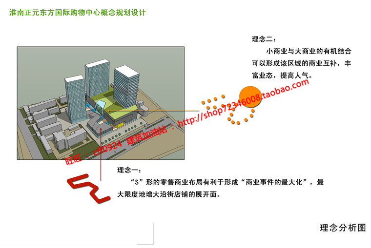 NO00620cad方案图纸+su模型+文本国际购物中心商业综合体办公...-6