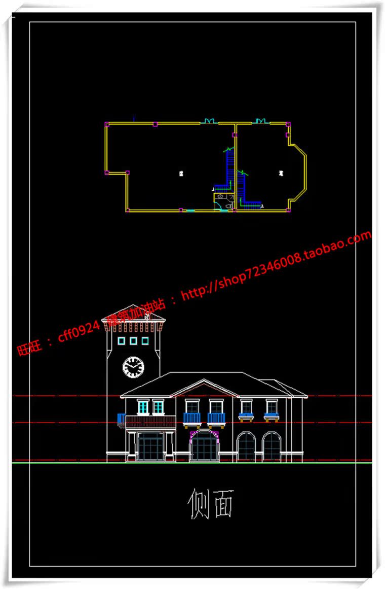 JZ195欧式商业街/步行街建筑方案SU模型/效果图/3DMAX-10