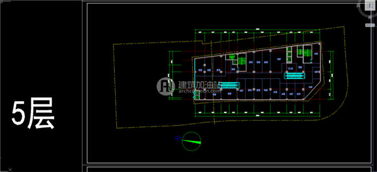 JZ072高层办公 办公综合体 SU模型 cad图纸效果图-15