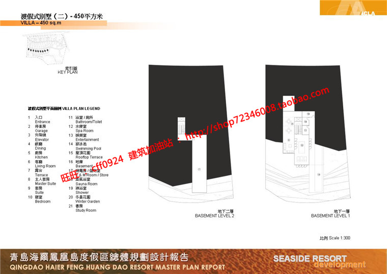 NO01870居住区规划别墅群设计cad总图方案文本景观绿化彩平-44