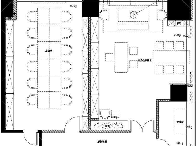 YH01761玉器展厅展馆 展台洽谈区会馆 设计方案效果带CAD施...-1