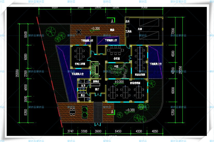 TU00830办公商务创意产业园su+cad+效果图/现代多高层建筑方...-21