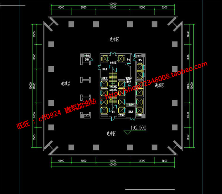 NO01207办公楼设计精选中标项目cad图纸su模型效果图文本-45