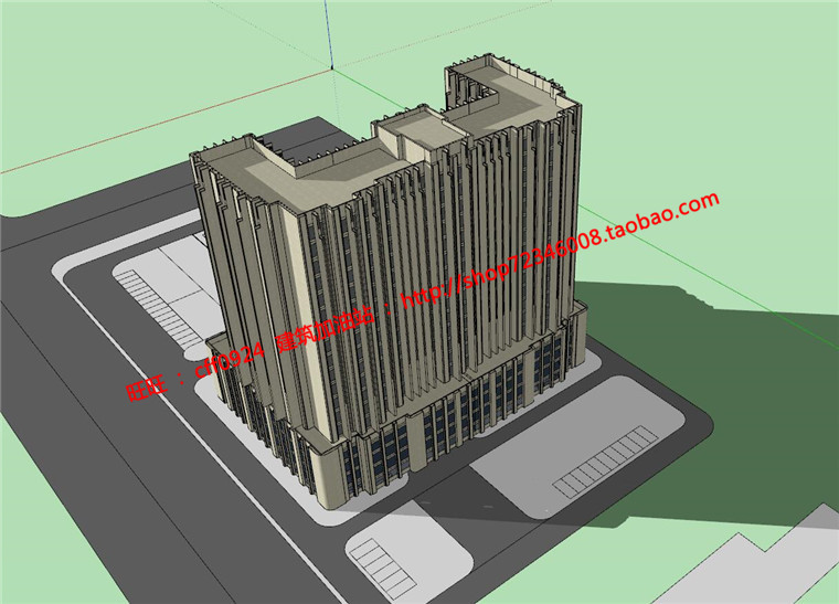 NO01135监察局检察院建筑设计cad图纸su模型效果图学生毕业...-7