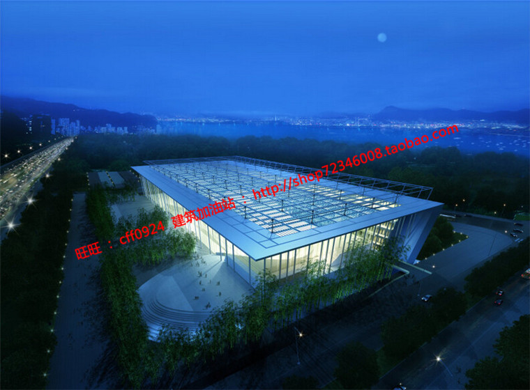 NO00682人才活动中心俱乐部会议中心cad建筑方案效果图SU模型-2